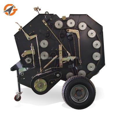 China Hay Rice Wheat Straw Hot Sale Self Power Self Mini Hay Baler Round Press Automatic Mini Straw Baler Leaf Baler Presses In India for sale