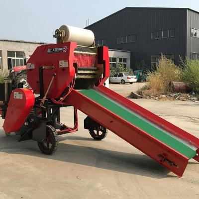 China Bale Hay Rice Wheat Straw Ce Certificated New Fully Stocked Hay Baler Hay Baler Corn Silage Straw Baler For Animal for sale