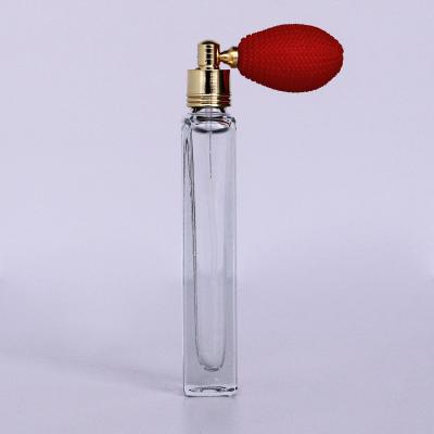 China Non Spill New Wholesale Aluminum Short Perfume Spray Glass Bottle Perfume Bottle Tube Airbag Sprayer With Tassel for sale