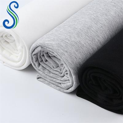 China 280Gsm Organic Cotton Yarn 85%Cotton 15%Polyester 32S French Terry Cloth Fabric For Hoodies for sale