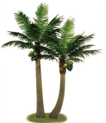 China Factory direct high quality minimalist plastic artificial fake tree coconut tree new product sale outdoor decoration for sale