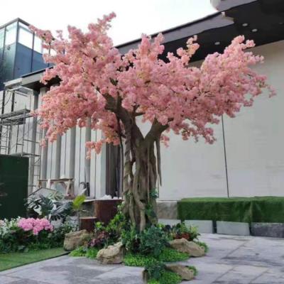 China Minimalist Customize Wedding Decoration Artificial Tree Plants Artificial Cherry Blossom Tree Pink Yellow White Yellow America Decor for sale