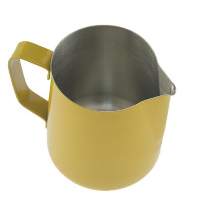 China Hot sale in amazon environmental CE approved colorful stainless steel coffee milk jug for sale