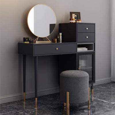 China Luxury Makeup Table (Other) Adjustable Bedroom Furniture Set With Mirror Makeup Table for sale