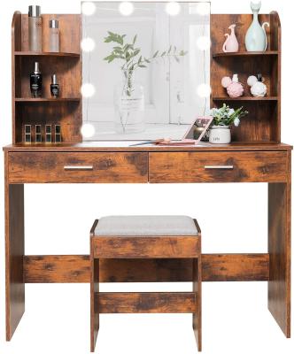 China (Other) Furniture Bedroom Dresser Set Adjustable Home Modern Simple Dresser Chair Bedroom Dressing Table for sale