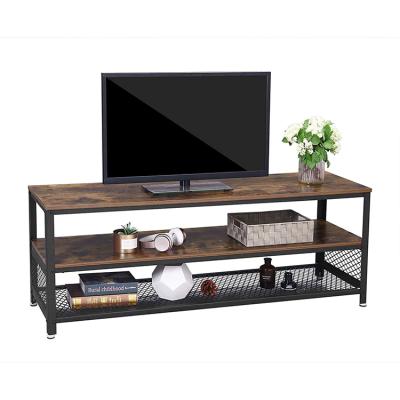 China Premium Industrial Design Entertainment And Center TV Stand 2 Shelves Console Table Home Cabinet Rack for sale