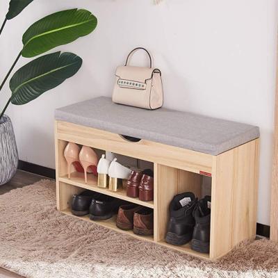 China Hot Expandable Wholesale Living Room Furniture 2 Tier Wooden Shoe Rack Cabinet for sale