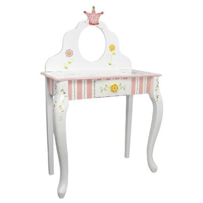 China Modern Kids Bedroom Vanity Set Kids Dressing Table With Mirror for sale