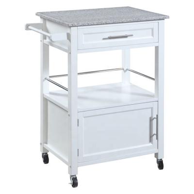 China Storage House High Capacity Wooden Kitchen Cart for sale