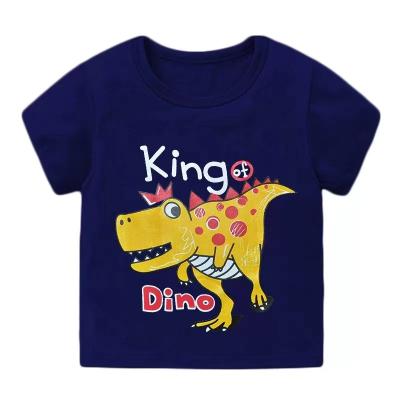 China Breathable Kids Customized Printing Crew Neck Tops Baby Boy T-shirt Kids T-shirts For Boys for sale