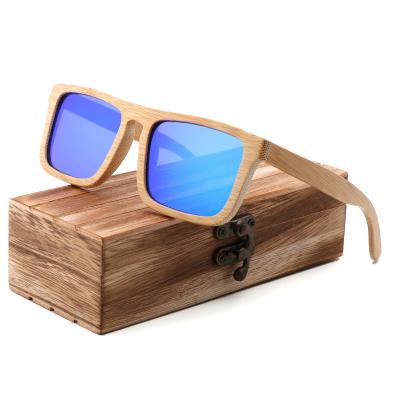 China Fashion Sunglasses 2021 Handcrafted Bamboo Sunglasses Polarized UV400 Low MOQ Common Fast Delivery Sun Glasses for sale