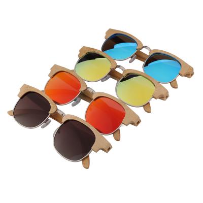 China Bamboo Sunglasses Logo Polarized Wooden Sunglasses Custom Made 2021 High Quality Fashion Sunglasses China Wood for sale