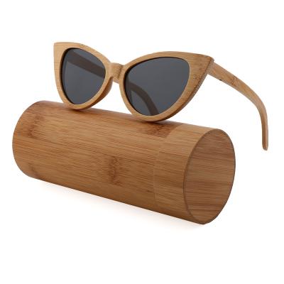 China Custom Logo Wooden Sunglasses New Trend Fashion Sunglasses Women UV Bamboo Sunglasses 400 Polarized for sale