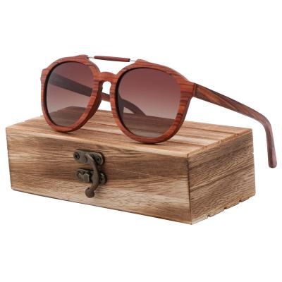 China 100% UV Protection Eyewear Mid Layer Frame Handcrafted Wooden Sun Glasses 400 Logo Polarized Sunglasses Custom Made Free Wholesale for sale