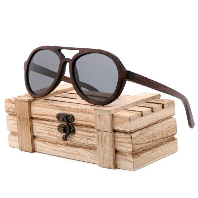 China Fashion CE UV400 Custom Wooden Sunglasses Men's Handmade Bamboo Polarized And Color Wooden Sunglasses Can Be Customized LOGO for sale