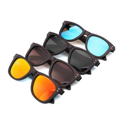 China 2020 New Fashion Men's Glass Polarized Wooden Sunglasses Outdoor Sun Glasses for sale