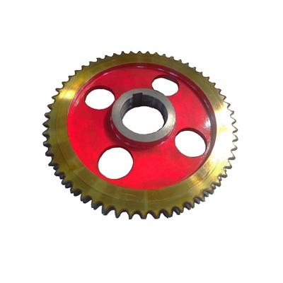 China Coal Mine Scraper Conveyor Double Row Sprocket High Quality Carbon Steel Sprocket Transmission Machine Customized for sale