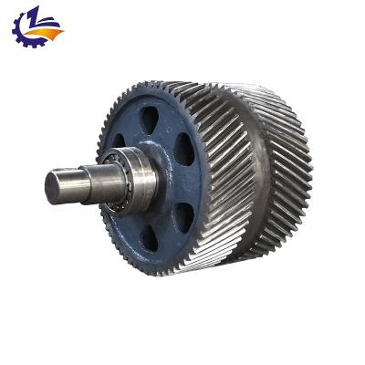 China Material of Construction Shops Pit Manufacturers Cast High Quality Herringbone Gear Set Alloy Steel Herringbone Great Gear for sale