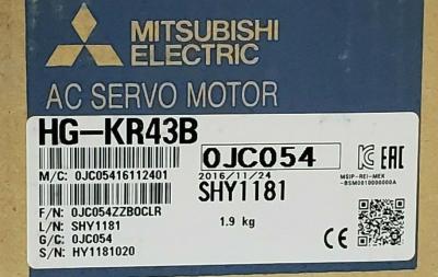 China HG-KR43B Mitsubishi HG Series 400w Power Output Servo Motor Model for sale