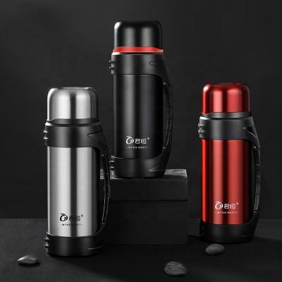 China 1600-2500ml Business Outdoor Thermos Water Cups Portable Large Capacity Insulated Cup In Stainless Steel Cup Running Vacuum Bottle for sale