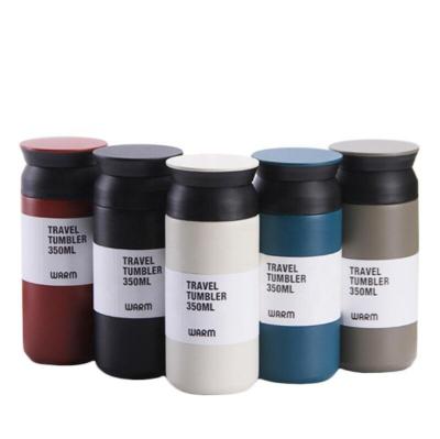 China PORTABLE Multi Color 350ml 500ml Double Wall Insulated Stainless Steel Coffee Mug Travel Tumbler Thermos Bottle Mug for sale