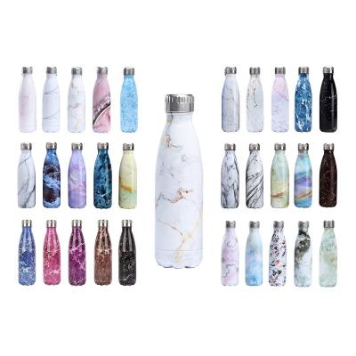 China Business TY Double Wall Vacuum Flask Insulated Stainless Steel Vacuum Flask 17 Ounce 500ml Cola Shape Sport Bottle for sale