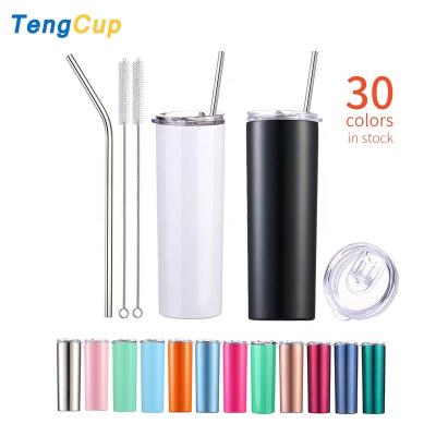 China 20oz Disposable Double Tumbler Coffee Mug Wall Stainless Steel Vacuum Insulation Lean Mug for sale