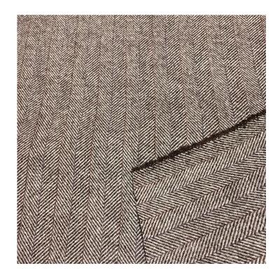 China Factory Price Wrinkle Resistant Designer Winter Garment Tweed White Double Sided Double Sided Tweed Fabric for sale