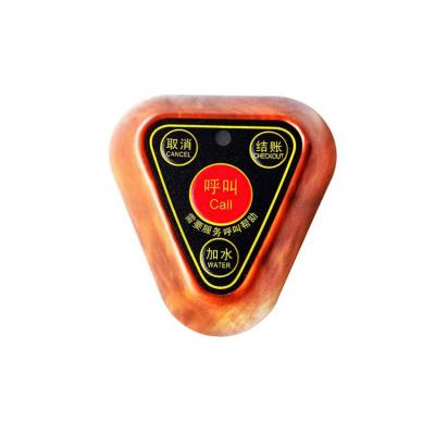 China Restaurant Jiantao 2/4 Button Triangle Mini Waterproof Wireless Waiter Calling System Serving Calls Button For Restaurant for sale