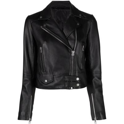 China QUICK DRY Spring Fitted Biker Jacket Coats For Ladies Plus Leather Jackets Crop Red Long Womens Leather Jacket for sale