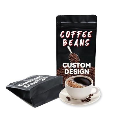 China Coffee Bean Bag Aluminum Lamination Stand Up Pouch Zipper Plastic Bags Food Packing Pouchs for sale