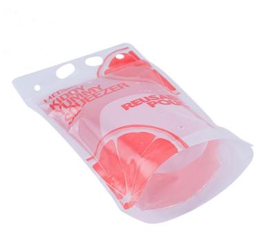 China Super Sealing Zipper Lock Bag Juice Drink Stand Up Pouch Drinking Bag Flexible Packaging Bag for sale