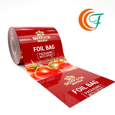 China Flexible Packaging Film Food Grade Potato Chips Packaging Roll Film for sale