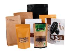 Customize Packaging Bag Kraft Paper Bag For Food Packing