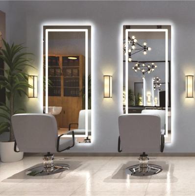 China Large Illuminated Oversized Led Full Body Backlit Mirror Dressing Mirror Beauty Hairdresser Barber Led Backlit Mirror for sale