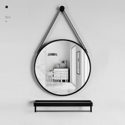 China Modern Luxury Decorative Bathroom Wall Round Aluminum Frame Metal Mirrors Home Decor Living Room for sale