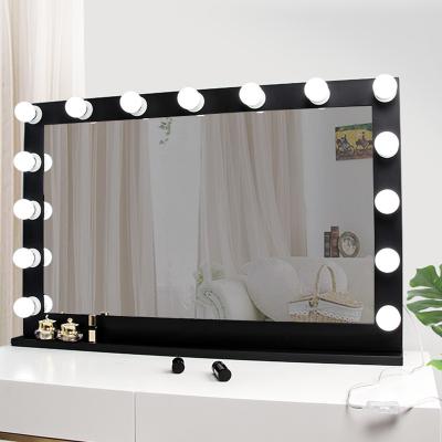 China Fashion Super Bright Beauty Led Lighted Bathroom Mirror Led Bulbs Hollywood Makeup Mirror for sale