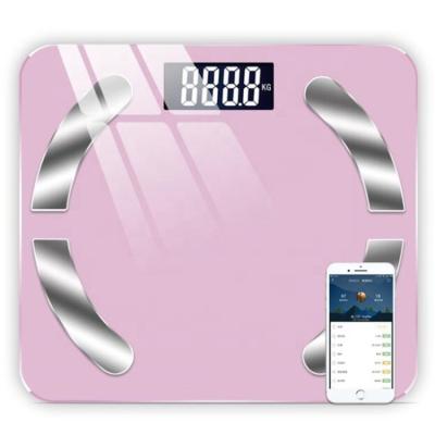 China Sustainable Wireless Connection Body Type Electronic Analysis Digital Scale Weight Body Fat Scale for sale