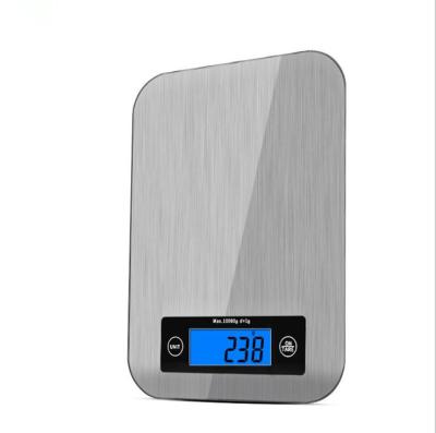 China Digital Food Kitchen Scale Electronic Kitchen Scale Biological Food Weighing Tempered Glass ABS Household Electronic Kitchen Scale for sale