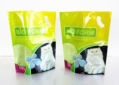 China Reclosable Zipper Lock Pet Food Packaging Bag , Cat Food Bag With Window for sale