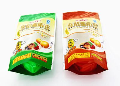 China Packing Dried Food Stand Up Pouch With Zipock Plastic Pouch Packaging for sale