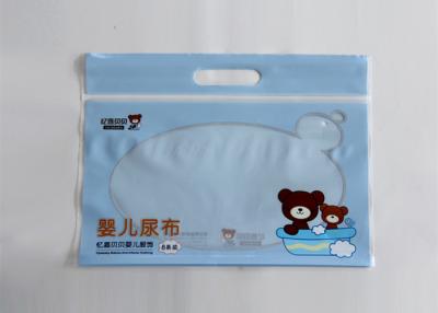 China Zipper Top Patch Handle Baby Wipes Packaging Personalized 80MIC Thickness for sale