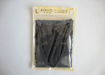 China Bolsos de ropa Ziplock que se puede volver a sellar que sueldan la hoja en caliente con la ventana clara en venta