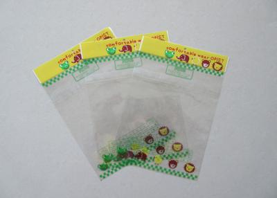 China Transparent Peel And Seal Plastic Bag With Cardboard Header Packaging for sale