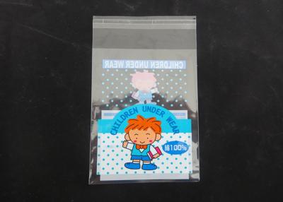 China Clear Plastic Display Self Adhesive Poly Bags For Clothing Gloss Finish for sale