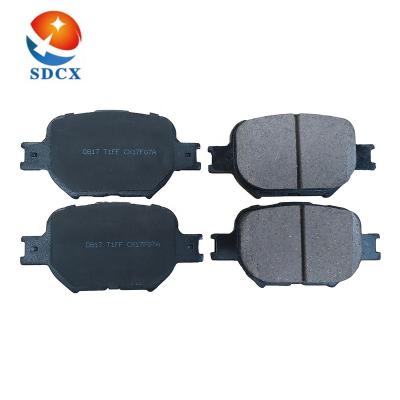 China SDCX D817 High Quality Ceramic Brake Pads No Noise China Factory 04465-13030 CELICA Top Cut (_T18_) for sale