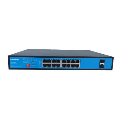 중국 Watch Dog and Vlan Isolation 10 100 1000mbps Gigabit Switch 16 Port Gigabit Ethernet PoE Switch 판매용