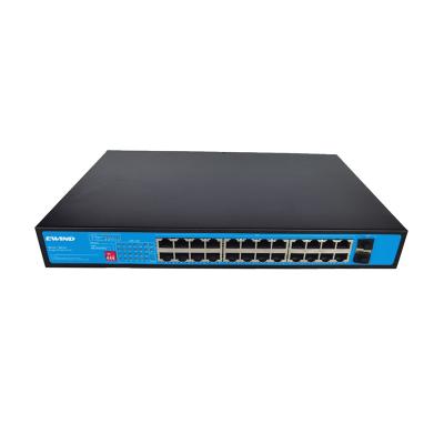 China Hot Sell Network Passive POE Switch For POE NVR POE Camera CCTV System 24 Port for sale