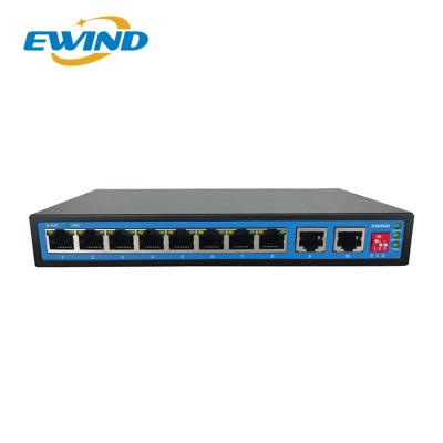 중국 8+2 All Gigabit POE Switch 120W Power IEEE802.3af/at POE Network Ethernet Switch 판매용