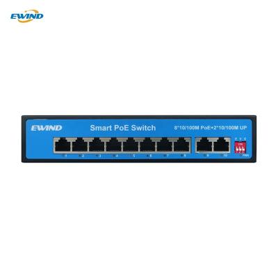 China Metal 8023afat smart 100m poe switch watch dog switch poe 8 ports for sale